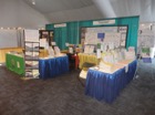 Our first booth at a meeting where a large percentage of attendees were environmental educators working in the K-12 sector. Very interesting group but only 2800 pieces of literature were picked up as exhibition hall was in separate building from the meeting rooms. Courtesy of the Population Media Center, we had 40 copies of "Overdevelopment, Overpopulation, Overshoot" to distribute gratis, and they disappeared by noon of the first day.<br><br>North American Association for Environmental Education, San Diego CA, October 2015.